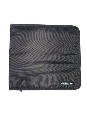 Case Logic Vintage 128-Disc CD/DVD/Video Game Storage Carry Case Black Nylon